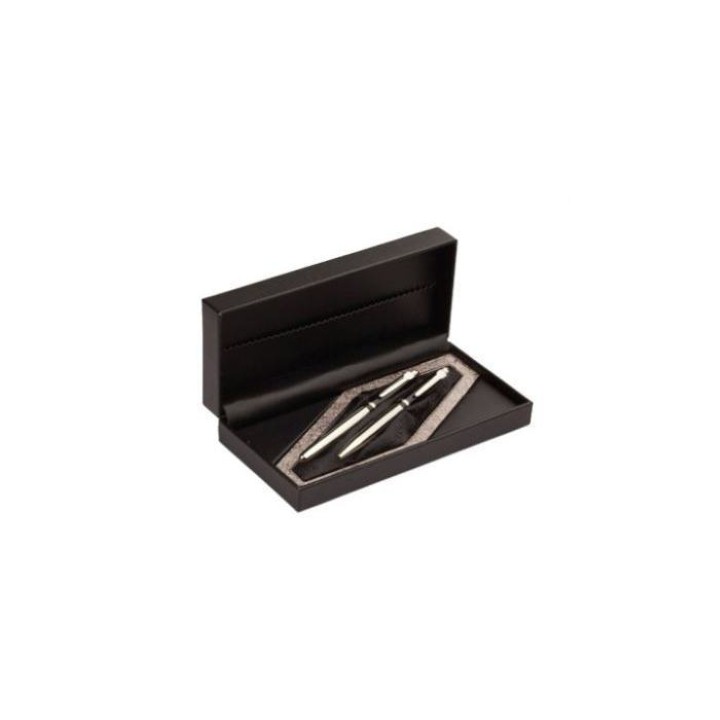 Coffret cuir élégant 2 stylos à bille 